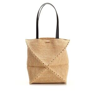 Loewe Woven Raffia Shoulder Bag - NWT